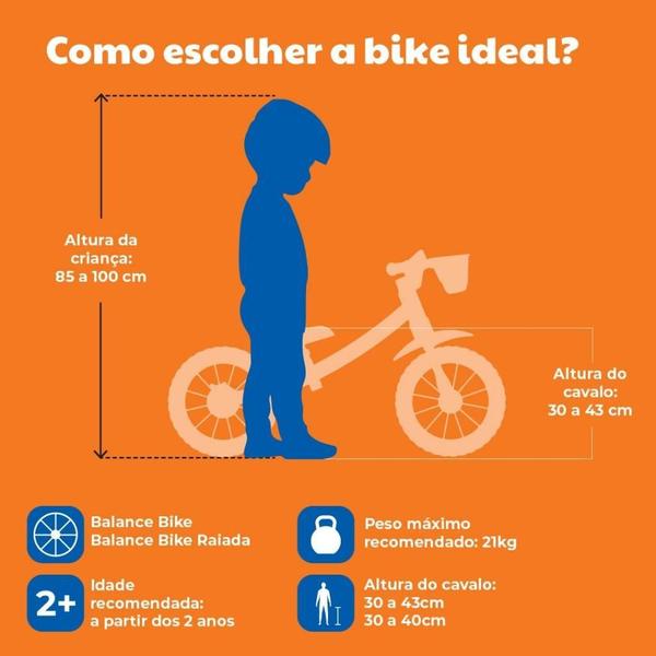 Imagem de Bicicleta Balance Infantil Aro 12 Raiada ul 2 - Nathor