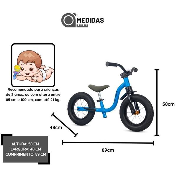 Imagem de Bicicleta Balance Infantil Aro 12 Raiada ul 2 - Nathor