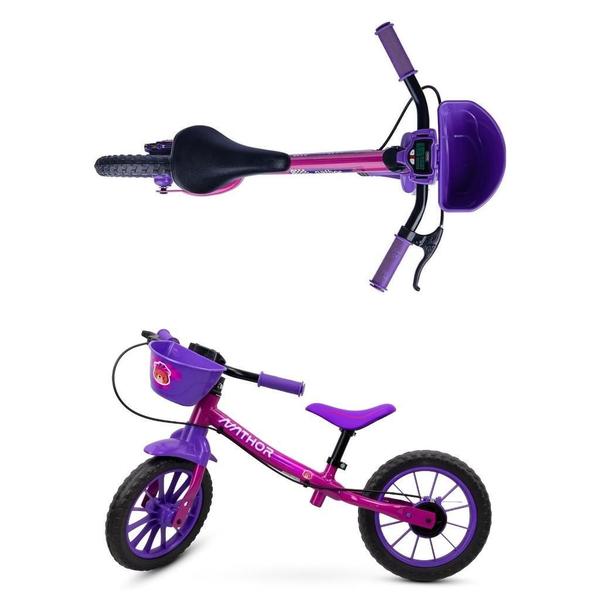 Imagem de Bicicleta Balance Infantil Bike Feminina 3 Aro 12 - Nathor