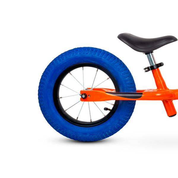 Imagem de Bicicleta Balance Raiada Infantil Aro 12 até 21kg Rodas com Rolamentos Laranja Nathor