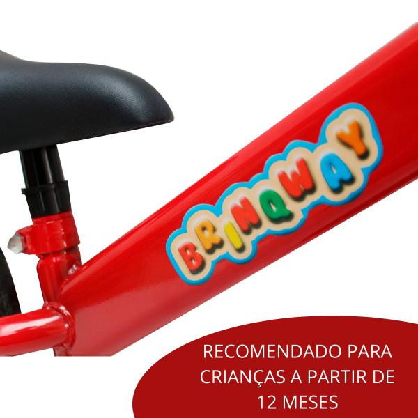 Imagem de Bicicleta balance sem pedal equilíbrio 12 infantil vermelho