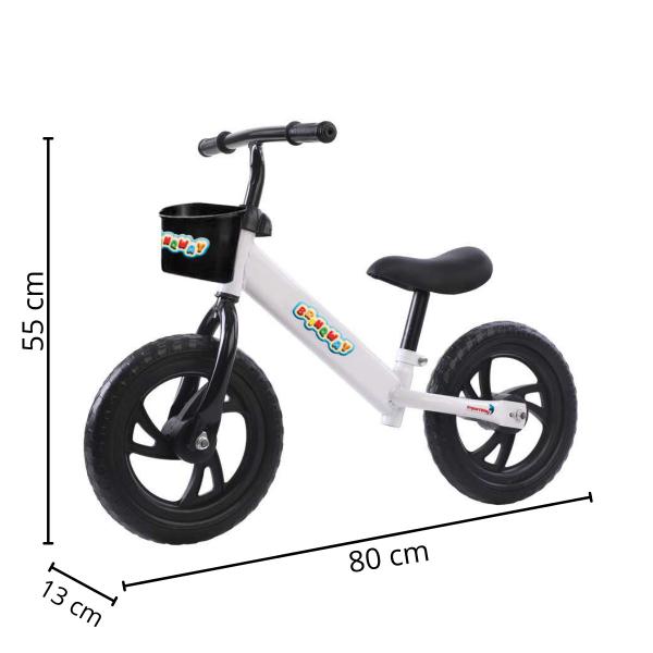 Imagem de Bicicleta balance sem pedal equilíbrio aro12 infantil branco