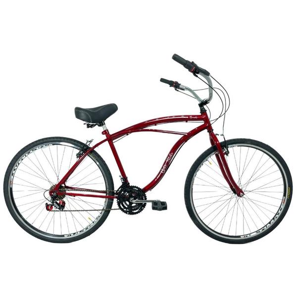 Imagem de Bicicleta Beach Caiçara Aro 29 Freio V-Brake Masculina Vermelho