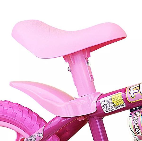 Imagem de Bicicleta Bicicletinha Flower Meninas Aro 12 - Nathor