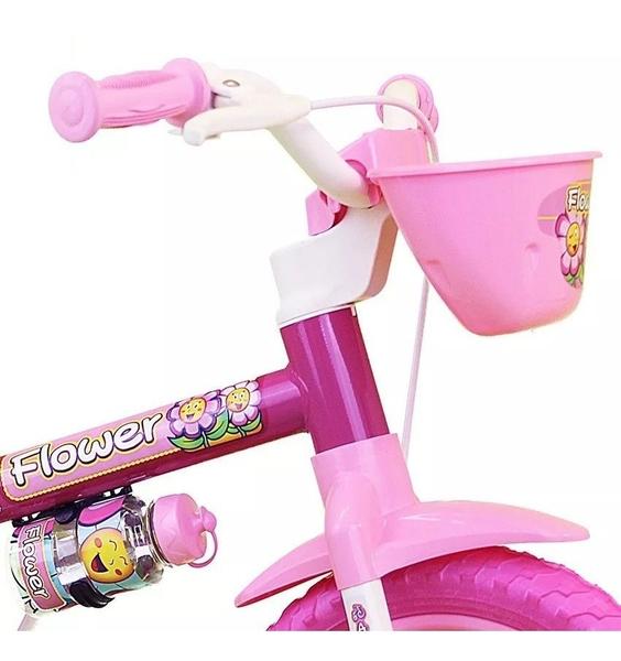 Imagem de Bicicleta Bicicletinha Flower Meninas Aro 12 - Nathor