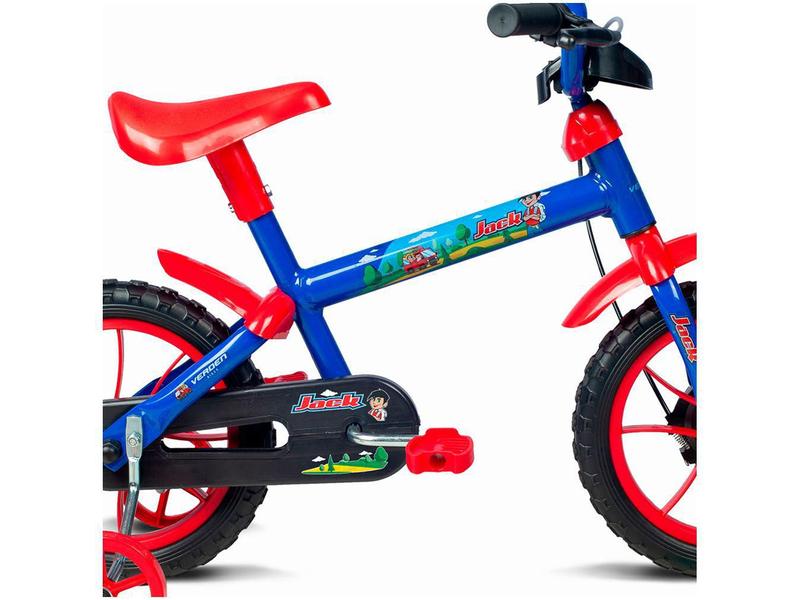 Imagem de Bicicleta Bicicletinha Infantil Jack Azul e Vermelha Aro 12 - VERDEN BIKES