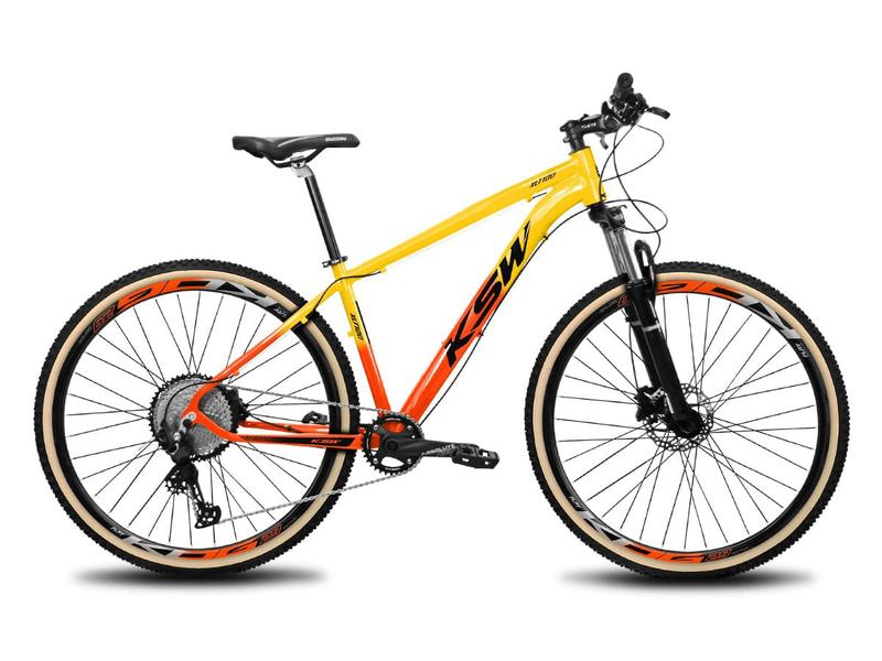 Imagem de Bicicleta Bike Aro 29 MTB KSW XLT Cassete 12 Vel Freio a Disco Mecânico