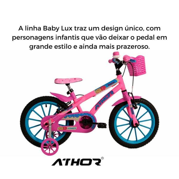 Imagem de Bicicleta Bike Infantil Feminina Aro 16 Baby Lux - Athor