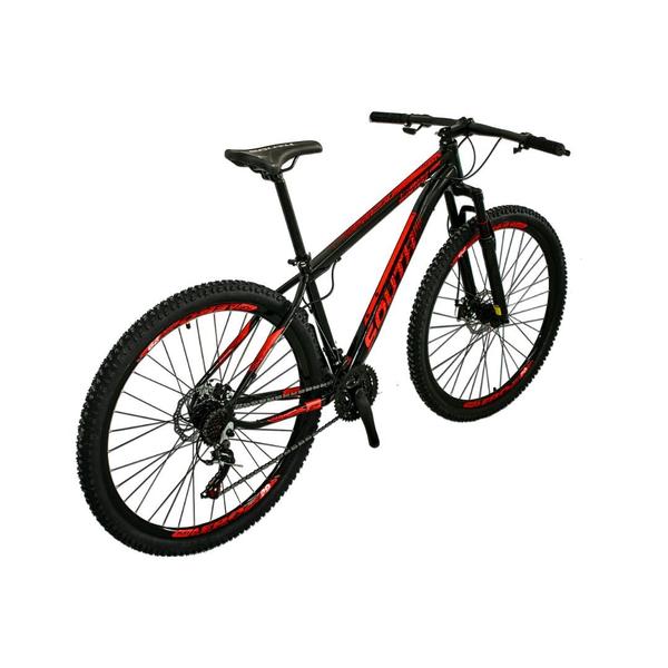 Imagem de Bicicleta Bike Mtb Aro 29 South Storm 21 Marchas Preto e Vermelho