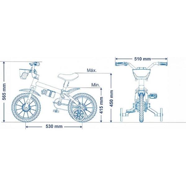 Imagem de Bicicleta Bike Para Criança 3 A 5 Anos Aro 12 Cat Nathor