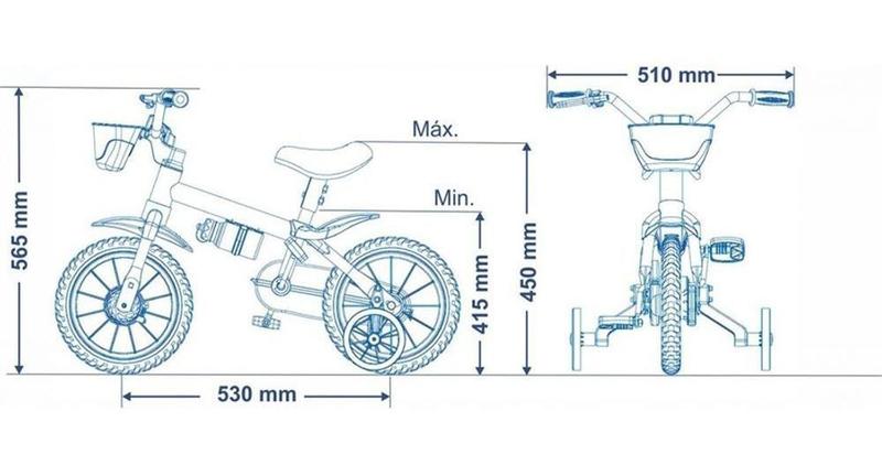 Imagem de Bicicleta Black Aro 12 Infantil Nathor 2 A 5 Anos