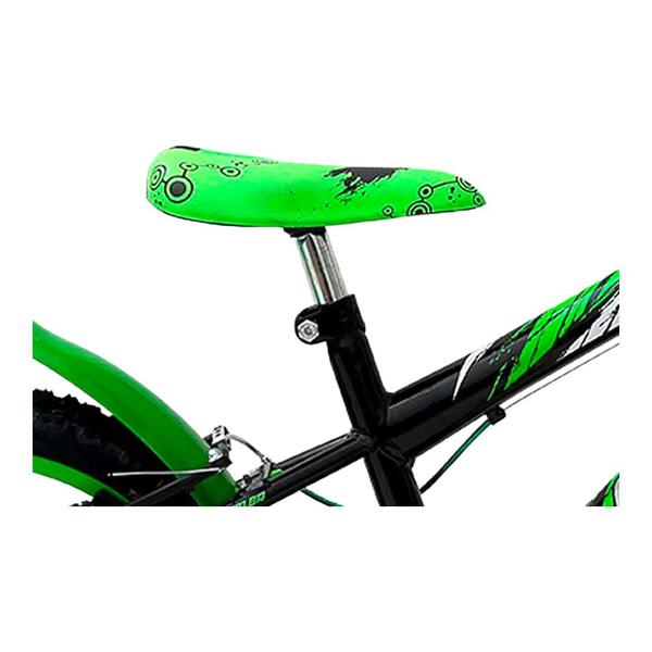 Imagem de Bicicleta cairu aro 16 roda abs c-16 pto/verde bike infantil