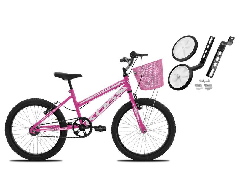 Imagem de Bicicleta Com Rodinha e Cesta Feminina Infantil Aro 20 KOG