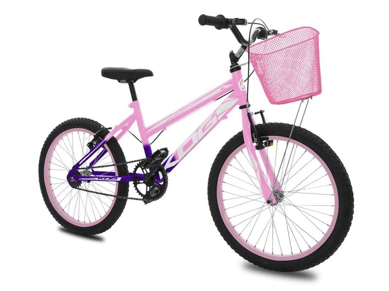 Imagem de Bicicleta Com Rodinha e Cesta Feminina Infantil Aro 20 KOG