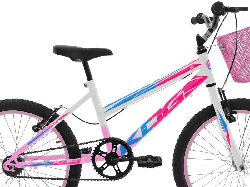 Imagem de Bicicleta Com Rodinha e Cesta Feminina Infantil Aro 20 KOG