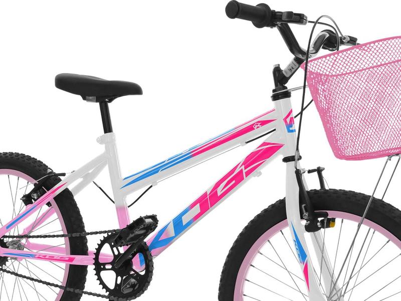 Imagem de Bicicleta Com Rodinha e Cesta Feminina Infantil Aro 20 KOG