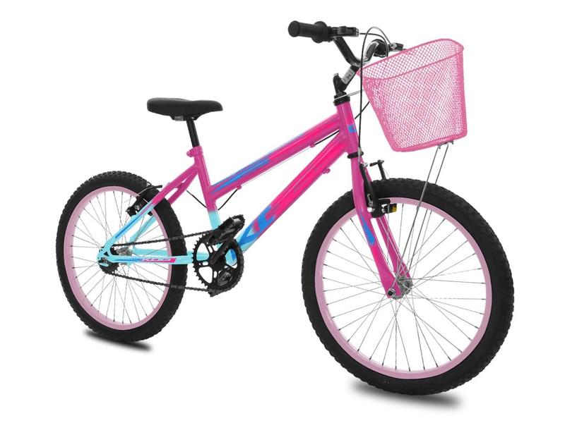 Imagem de Bicicleta Com Rodinha e Cesta Feminina Infantil Aro 20 KOG