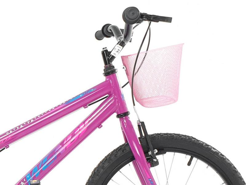 Imagem de Bicicleta Com Rodinha e Cesta Feminina Infantil Aro 20 Wendy