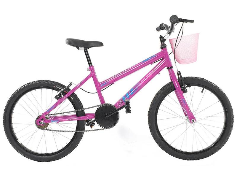 Imagem de Bicicleta Com Rodinha e Cesta Feminina Infantil Aro 20 Wendy