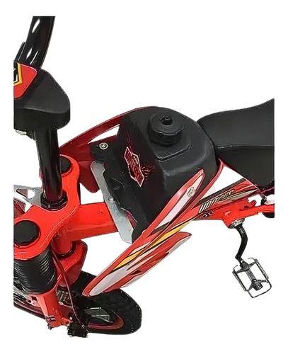 Imagem de Bicicleta  Cross Infantil Unitoys Moto Cross Aro 16 Freios V-brakes Cor Vermelho Com Rodas De Treinamento