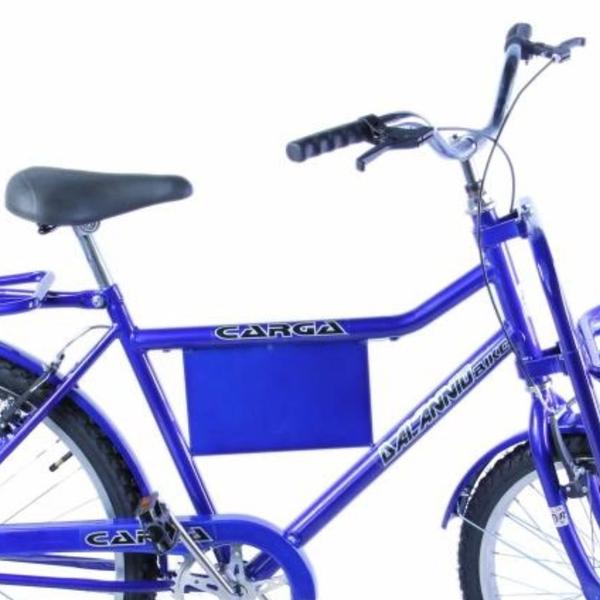 Imagem de Bicicleta de Carga com Bagageiro Aro 26 cor Azul