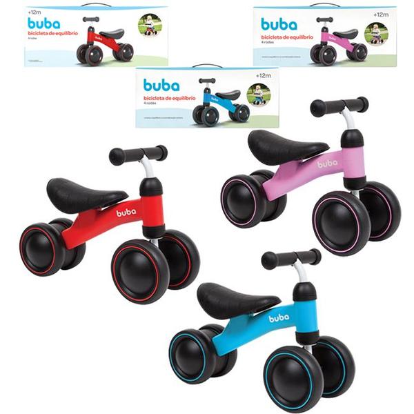 Imagem de Bicicleta De Equilíbrio 4 Rodas Bebê Sem Pedal Infantil - Buba