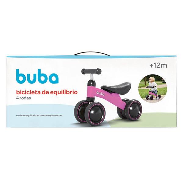 Imagem de Bicicleta De Equilíbrio 4 Rodas Bebê Sem Pedal Infantil Buba