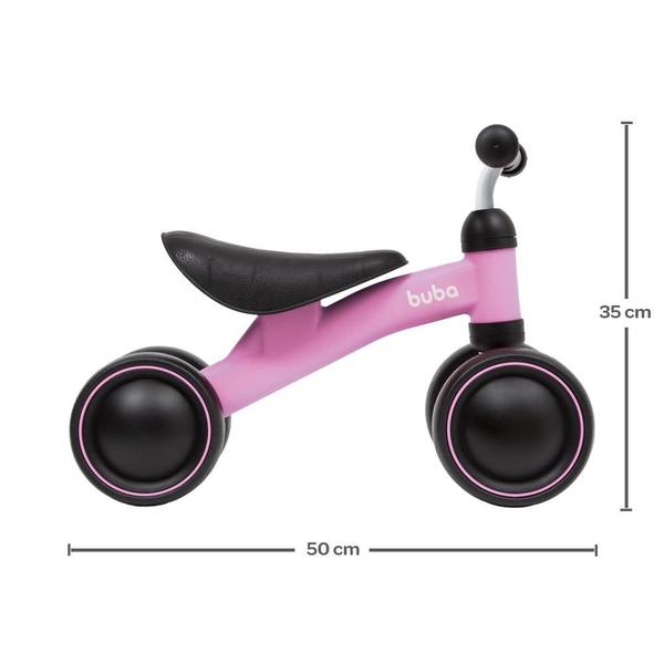 Imagem de Bicicleta de Equilíbrio 4 Rodas Buba Rosa