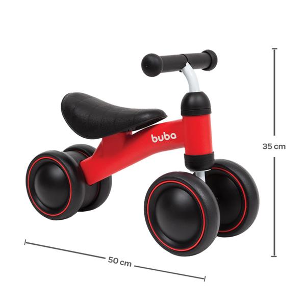 Imagem de Bicicleta de equilibrio 4 rodas buba vermelha