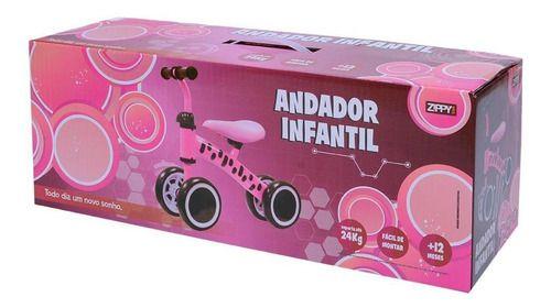 Imagem de Bicicleta De Equilíbrio Andador Infantil Bike Sem Pedal Cor Rosa