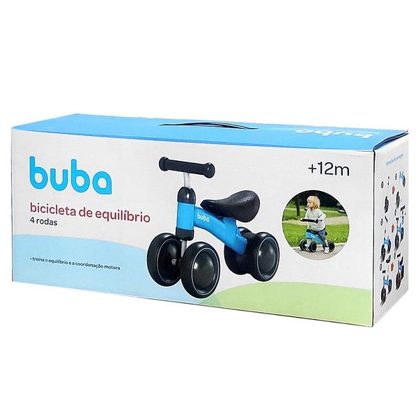 Imagem de Bicicleta de Equilíbrio Baby com 4 Rodas Treinamento Buba Azul