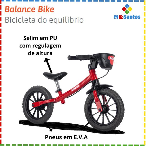 Imagem de Bicicleta de equilíbrio balance bike Nathor - Caloi