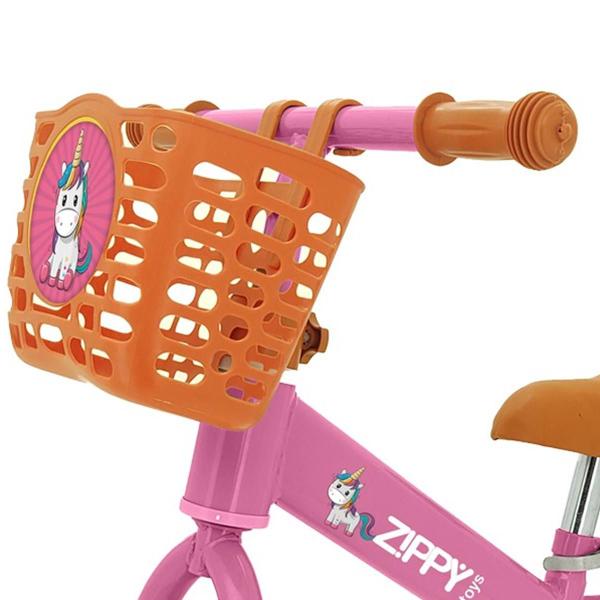 Imagem de Bicicleta de Equilíbrio Cestinha Aro 12 Rosa sem Pedal