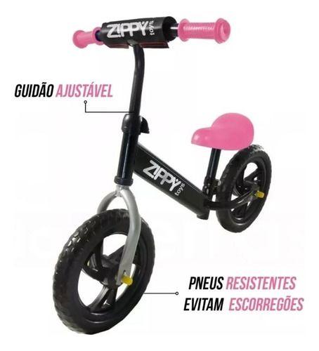 Imagem de Bicicleta De Equilíbrio Infantil Aro 12 Zippy Toys Banco Ajustável