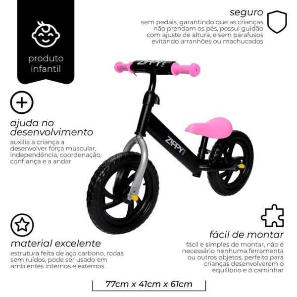 Imagem de Bicicleta de equilibrio infantil aro12 zippy toys 