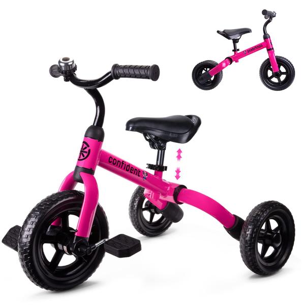 Bicicleta de equilíbrio infantil dobrável Triciclo YGJT 3 em 1 de 2 a 5 anos rosa Imagem de Bicicleta de equilíbrio infantil dobrável Triciclo YGJT 3 em 1 de 2 a 5 anos rosa