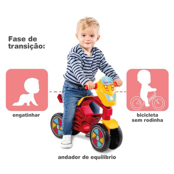 Imagem de Bicicleta de Equilíbrio Motoca Sem Pedal 4 Rodas Totokross