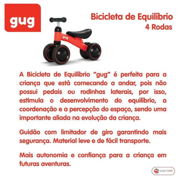 Imagem de Bicicleta de Equilíbrio Vermelha