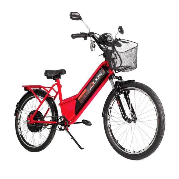 Imagem de Bicicleta Elétrica - Confort - 800w - Vermelha - Duos Bikes