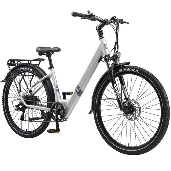 Imagem de Bicicleta Elétrica Lítio Alumínio 350W 7V Shimano Zelena Prata