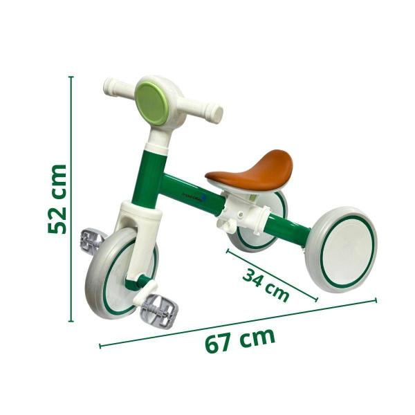 Imagem de Bicicleta Equilíbrio 2 Em 1 Triciclo E Balance Verde Verde