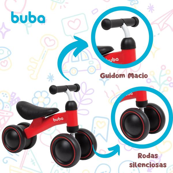 Bicicleta Equilíbrio Andador Sem Pedal Bebê Da Buba Vermelho Imagem de Bicicleta Equilíbrio Andador Sem Pedal Bebê Da Buba Vermelho