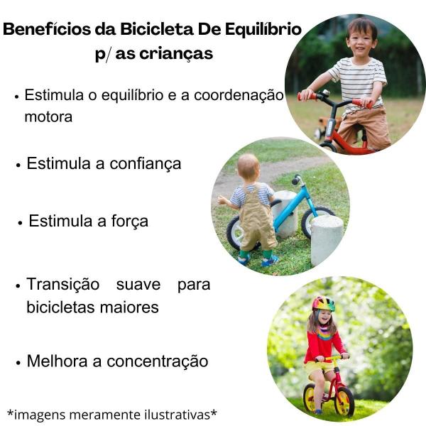 Imagem de Bicicleta Equilíbrio Infantil Sem Pedal Até 25 Kg Completa