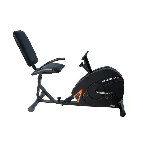 Imagem de Bicicleta Ergométrica Horizontal Dream Fitness Energy H Magnética Academia Residencial com Monitor