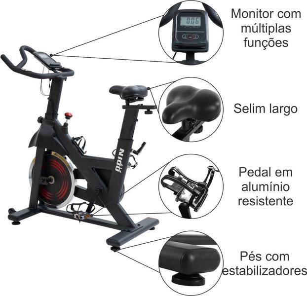 Bicicleta Ergométrica Para Spinning Mecanica 13Kg Odin Fit Imagem de Bicicleta Ergométrica Para Spinning Mecanica 13Kg Odin Fit