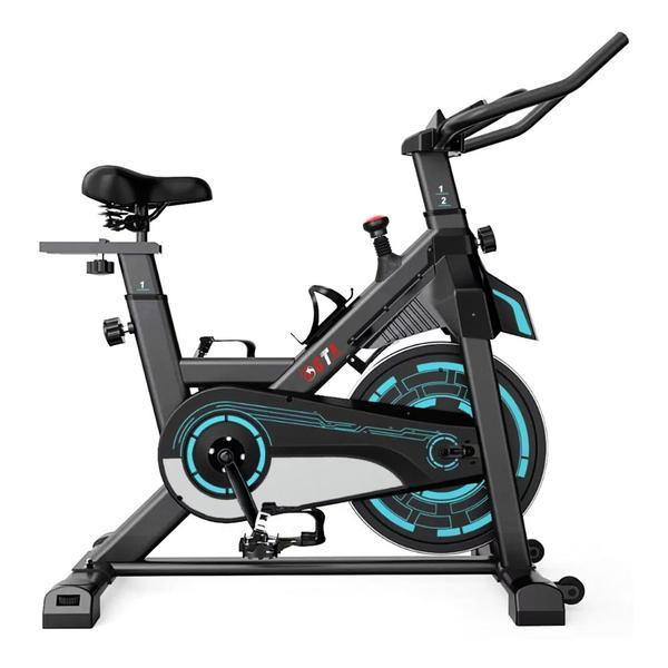 Imagem de Bicicleta Ergometrica Spinning ate 150kg Mecanica Cinza/Azul NSP12 GTA Tech