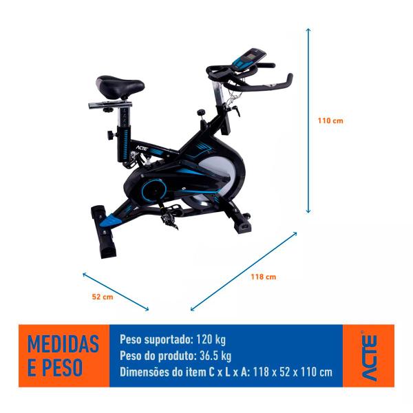 Imagem de Bicicleta Ergométrica Spinning Pro E17 Acte Sports