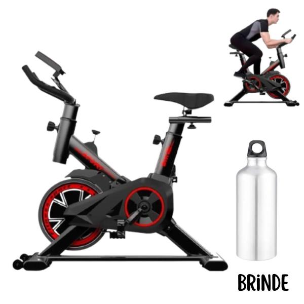 Bicicleta Ergométrica Spinning Profissional 150KG Academia com Painel Digital - Bike Sports