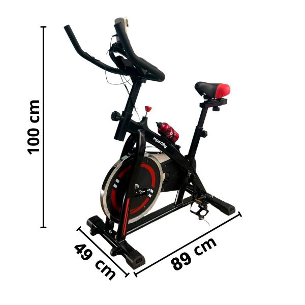 Imagem de Bicicleta Ergométrica Spinning Profissional Mecânica 13 Kg Suporta 120 Kg Importway Iwbes-13