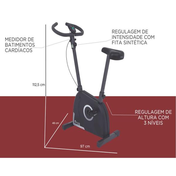 Imagem de Bicicleta Ergométrica Vertical Dream Fitness EX550